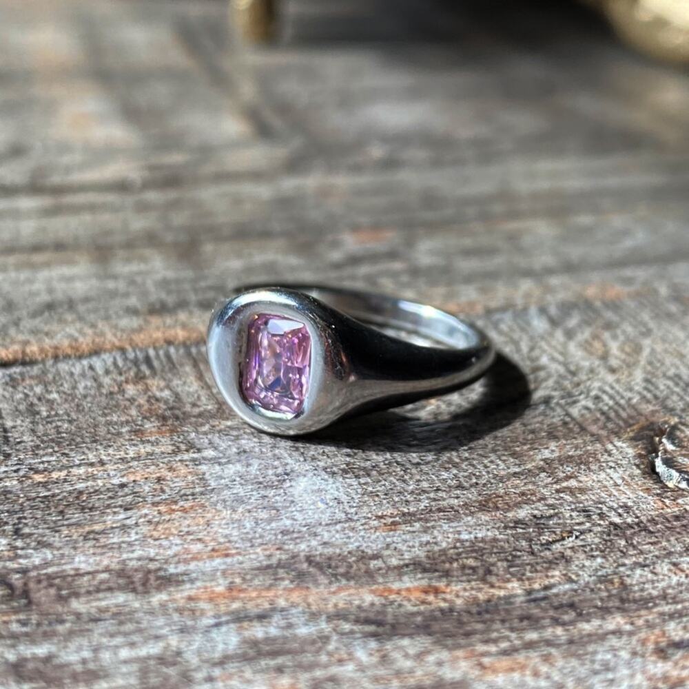 New Pink Gemstone Statement Ring - image 5